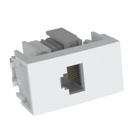 MODULO RJ45 CAT5 ( REDE INTERNET ) - ENERBRAS DUBAI BRANCO